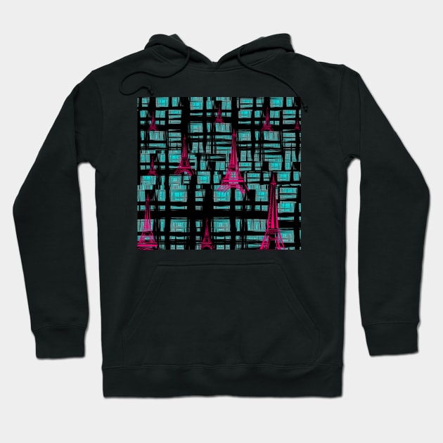 Eiffel Tower Hoodie by doniainart